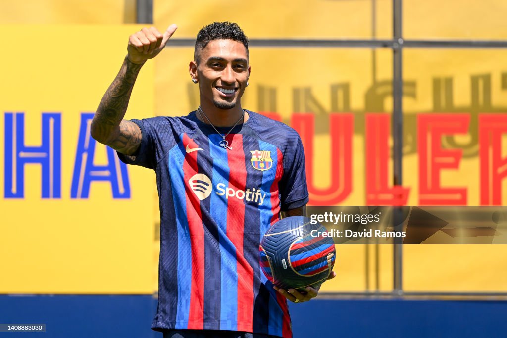 FC Barcelona Unveil New Signing Raphinha