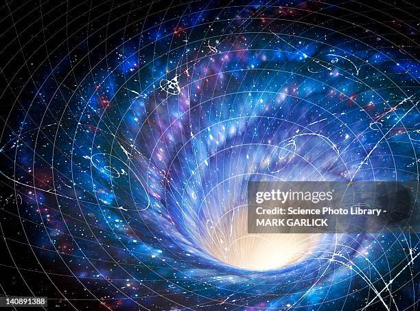 illustrazioni stock, clip art, cartoni animati e icone di tendenza di artwork of a galaxy as whirlpool in space - immagine distorta