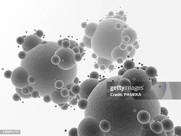 nano particle, artwork - nanoparticle stock illustrations