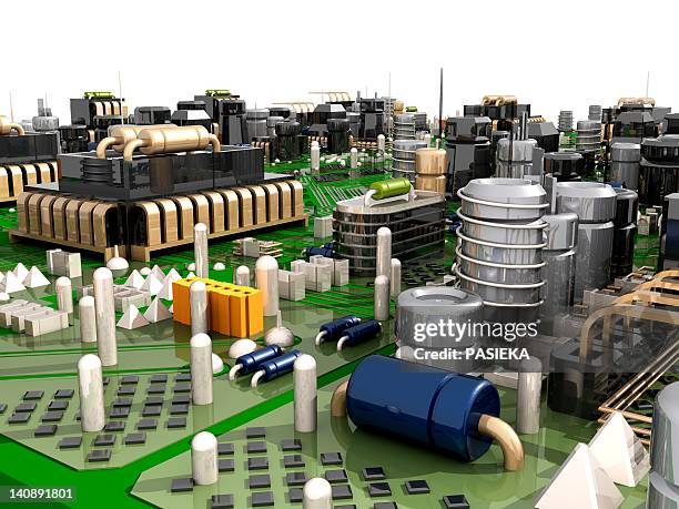circuit board, artwork - welding stock illustrations