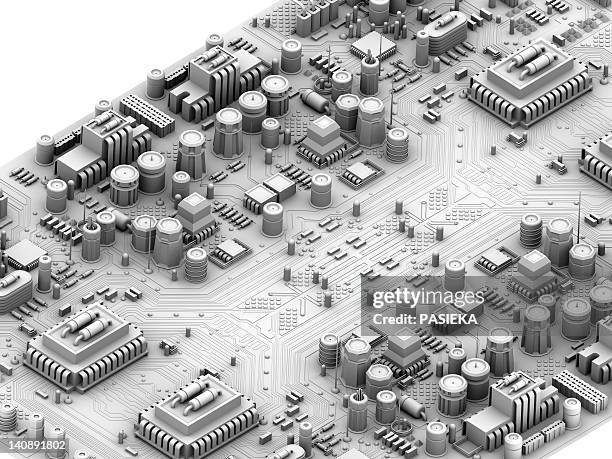 circuit board, artwork - welding stock illustrations