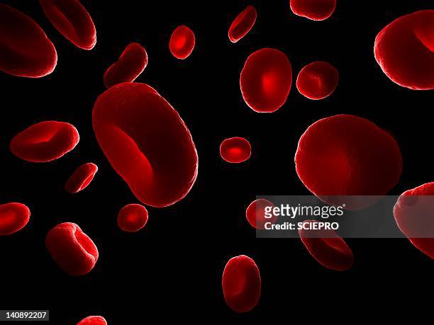 red blood cells, artwork - red blood cells stock illustrations
