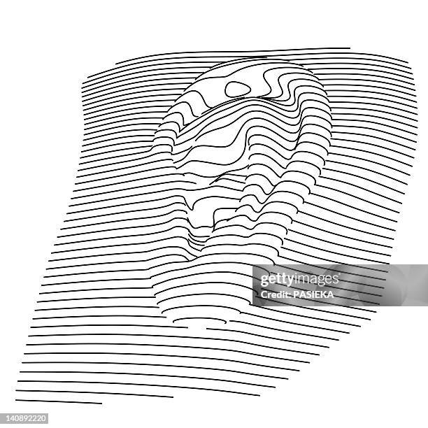 ilustrações de stock, clip art, desenhos animados e ícones de human ear, computer artwork - isolinha