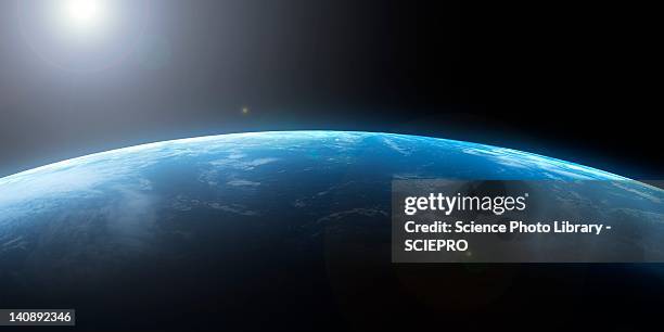 earth from space, artwork - close up stock illustrations