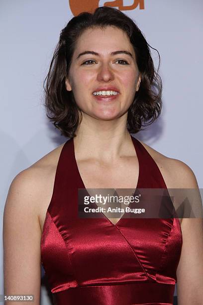 Actress Esther Zimmering attends the "Muenchen 72 - Das Attentat" Germany Premiere at Astor Film Lounge on March 7, 2012 in Berlin, Germany.
