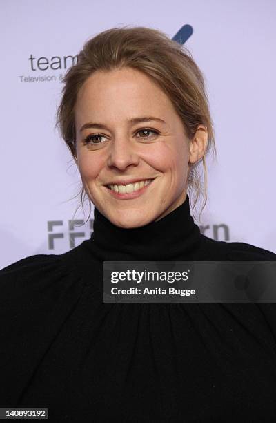 Actress Bernadette Heerwagen attends the "Muenchen 72 - Das Attentat" Germany Premiere at Astor Film Lounge on March 7, 2012 in Berlin, Germany.