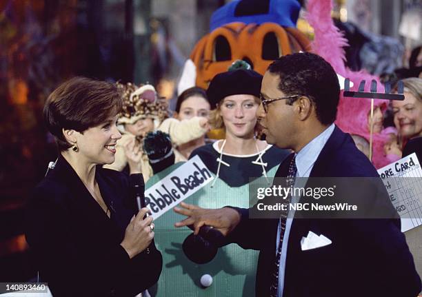 Aired 10/31/94 -- Pictured: Katie Couric, Bryant Gumbel -- Photo by: C. Blankenhorn/NBC NewsWire