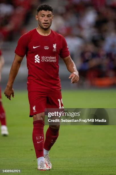 Alex Oxlade-Chamberlain of Liverpool during the preseason friendly between Liverpool and Crystal Palace at National Stadium on July 15, 2022 in...