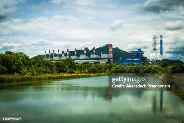 mae moh power plant - coal plant stock pictures, royalty-free photos & images