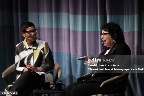 Associate Supreme Court Justice Sonia Sotomayor in conversation with Melissa Murray, Interim Dean UC Berkeley School of Law at Zellerbach Hall in...