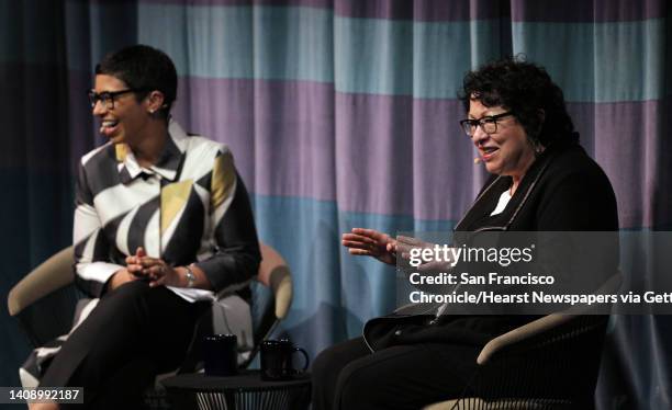 Associate Supreme Court Justice Sonia Sotomayor in conversation with Melissa Murray, Interim Dean UC Berkeley School of Law at Zellerbach Hall in...