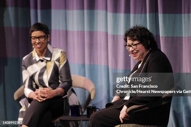 Associate Supreme Court Justice Sonia Sotomayor in conversation with Melissa Murray, Interim Dean UC Berkeley School of Law at Zellerbach Hall in...