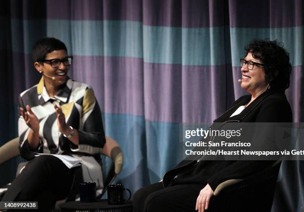 Associate Supreme Court Justice Sonia Sotomayor in conversation with Melissa Murray, Interim Dean UC Berkeley School of Law at Zellerbach Hall in...