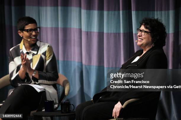 Associate Supreme Court Justice Sonia Sotomayor in conversation with Melissa Murray, Interim Dean UC Berkeley School of Law at Zellerbach Hall in...