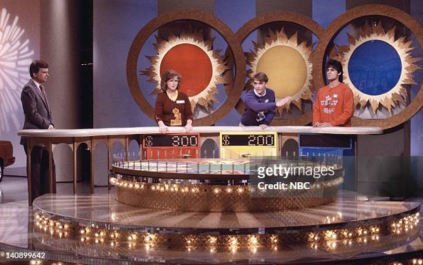 Pictured: Host: Pat Sajak with unknown contestants -- Photo by: Ron Tom/NBCU Photo Bank
