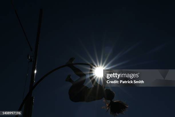 Maryna Kylypko of Team Ukraine competes in the Women’s Pole Vault qualification on day one of the World Athletics Championships Oregon22 at Hayward...