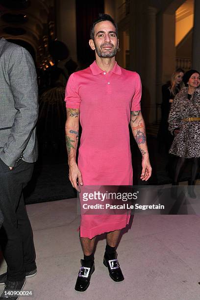 Marc Jacobs attends the 'Louis Vuitton - Marc Jacobs: The Exhibition' photocall as part of Paris Fashion Week at the Musee des Arts Decoratifs on...