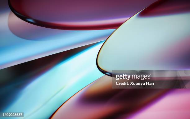 3d abstract graphic design background - translucent glass stock pictures, royalty-free photos & images