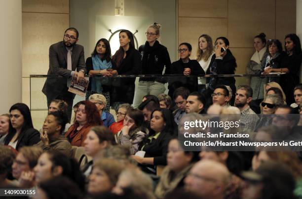 The Koret Auditorium was standing room only during a public forum to address how San Francisco can provide lawyers to help immigrants fight...