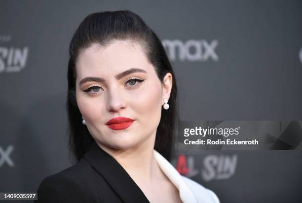 Lilla Crawford attends the exclusive screening of HBOMax's "Pretty Little Liars: Original Sin" at Warner Bros. Studios on July 15, 2022 in Burbank,...