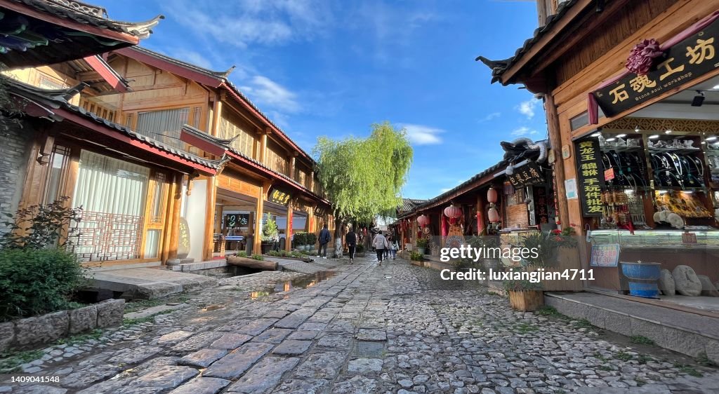 Shuhe Old Town in Lijiang,Yunnan Province