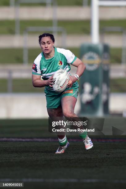 Hollyrae Mete of Manawatu Cyclones during the round one Farah Palmer Cup match between Waikato and Manawatu at FMG Stadium Waikato, on July 16 in...