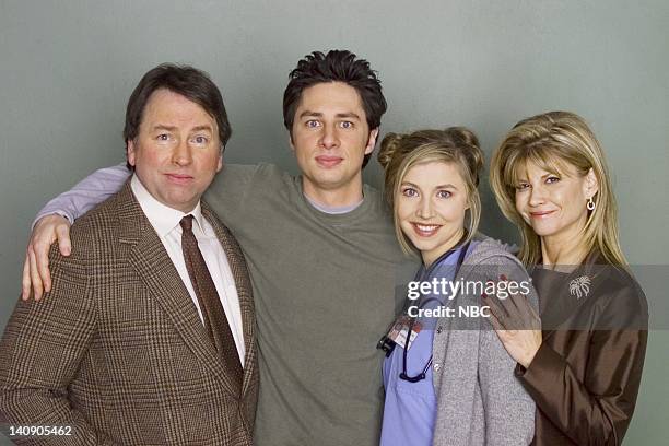 My Old Man" Episode 19 -- Aired 04/09/02 -- Pictured: John Ritter as Sam Dorian, Zach Braff as Dr. John 'J.D.' Dorian, Sarah Chalke as Dr. Elliot...