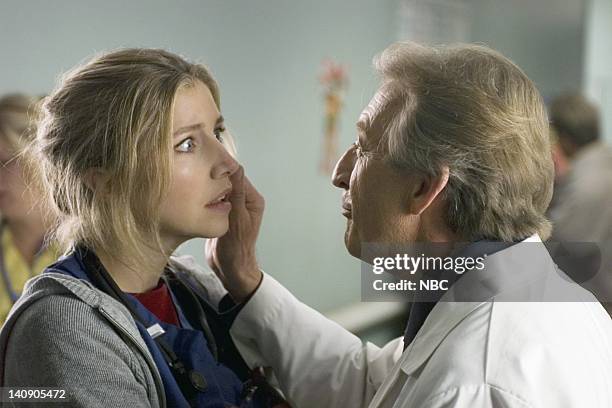 My Own Personal Jesus" Episode 11 -- Aired 12/11/01 -- Pictured: Sarah Chalke as Dr. Elliot Reid, Ken Jenkins as Dr. Bob Kelso -- Photo by: Chris...