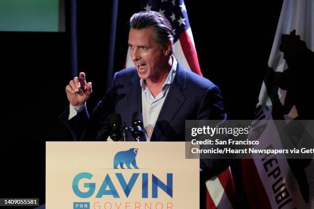 Lt. Governor Gavin Newsom campaigns at The Chapel the night before the midterm elections in San Francisco, Calif., on Monday, November 5, 2018....