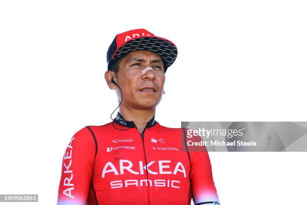 Nairo Alexander Quintana Rojas of Colombia and Team Arkéa - Samsic prior to the 109th Tour de France 2022, Stage 14 a 192,5km stage from...