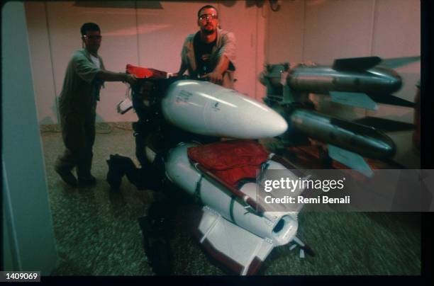 Retired nuclear weapons scheduled for disassembly arrive at the Pantex Plant March, 1996 near Amarillo, TX. The Pantex Plant has dismantled about...