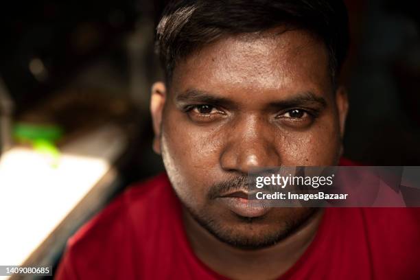 portrait of a young man - village asia stock-fotos und bilder