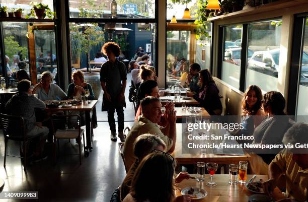 The interior dining room at Top Hat restaurant in San Leandro, Calif., on Wednesday, July 3, 2019.