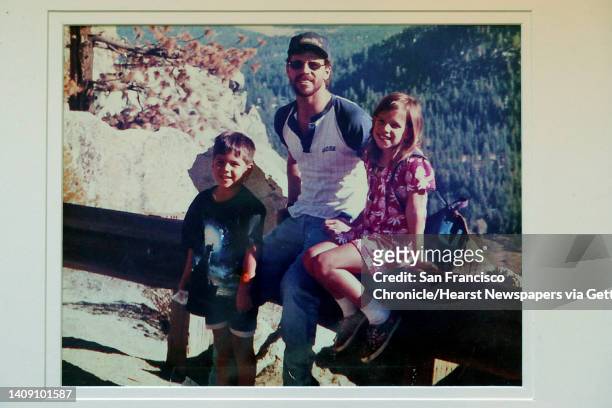 Photos of Kelly Gene Perry, with his son, Jason, left, and step daughter courtesy of his former fiancée Melissa Moore of Castro Valley, Calif., on...