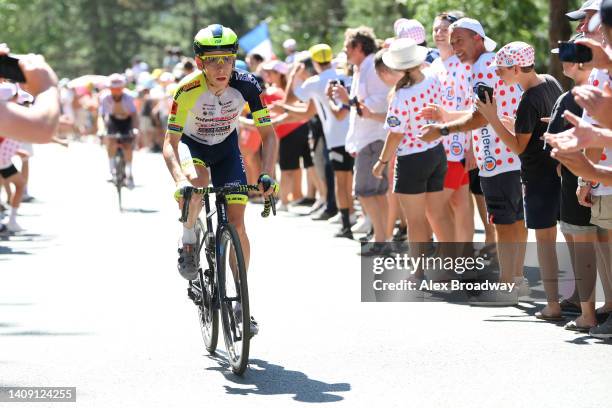 Louis Meintjes of South Africa and Team Intermarché - Wanty - Gobert Matériaux competes during the 109th Tour de France 2022, Stage 14 a 192,5km...