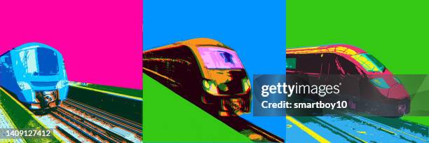 rail travel themed image - subway stock illustrations stock illustrations