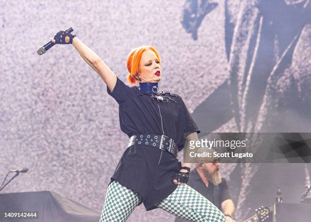 Shirley Manson of Garbage performs on day 10 of Festival D’Été Quebec on July 15, 2022 in Quebec City, Quebec.