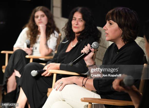 Bethany Cosentino, Janette Beckman and director Jessica Hopper attend EPIX's "Women Who Rock" Screening at NeueHouse Los Angeles on July 15, 2022 in...