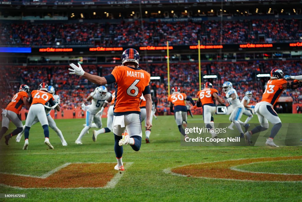 Detroit Lions v Denver Broncos