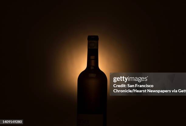 Silhouette of a wine bottle photographed in The Chronicle studio in San Francisco, Calif., on Sunday, November 29, 2020. For our year-end wine story,...