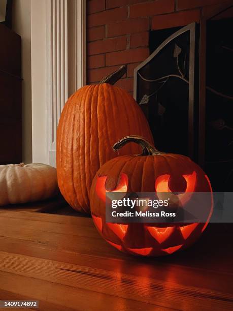 owl jack o’lantern. - jack o' lantern 個照片及圖片檔