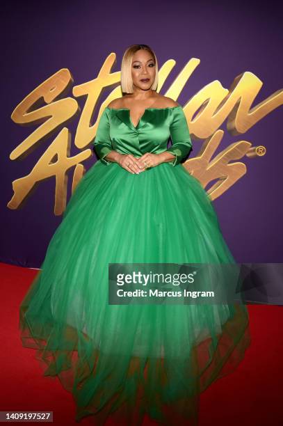 Erica Campbell attends the 37th Annual Stellar Gospel Music Awards at Cobb Energy Performing Arts Centre on July 16, 2022 in Atlanta, Georgia.