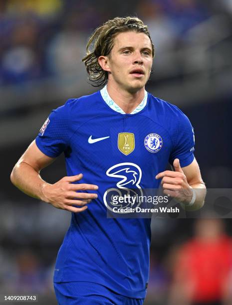 Connor Gallagher of Chelsea looks on during the Preseason Friendly match between Chelsea and Club America at Allegiant Stadium on July 16, 2022 in...