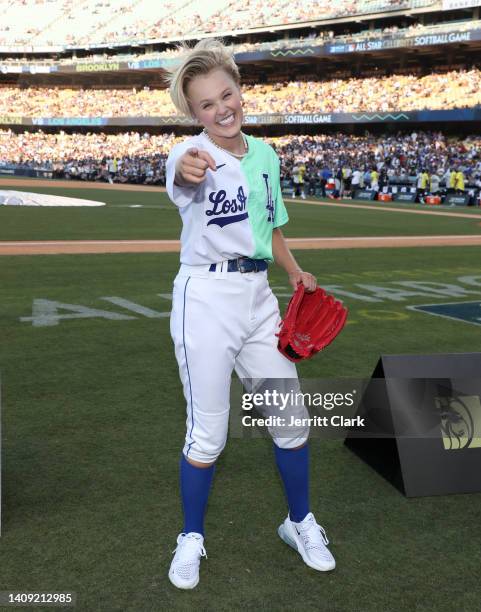 Jojo Siwa attends the at Dodger Stadium on July 16, 2022 in Los Angeles, California.
