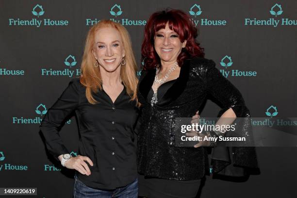 Kathy Griffin and Beth Lapides attend FRIENDLY HOUSE LA Comedy Benefit, hosted by Rosie O'Donnell, at The Fonda Theatre on July 16, 2022 in Los...