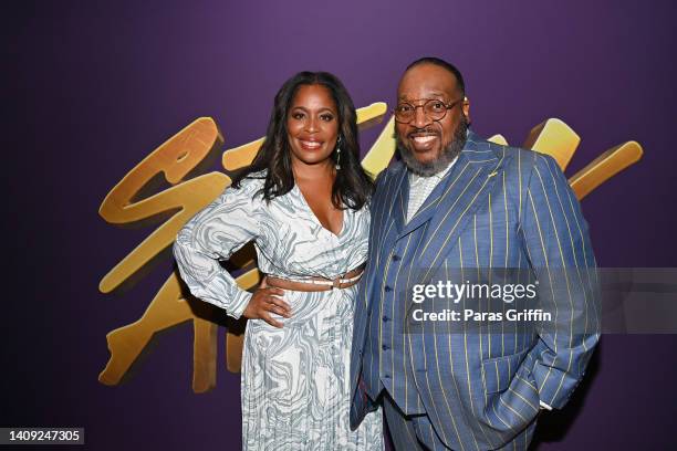 Michelle Rice and Marvin Sapp attend the 37th Annual Stellar Gospel Music Awards at Cobb Energy Performing Arts Centre on July 16, 2022 in Atlanta,...