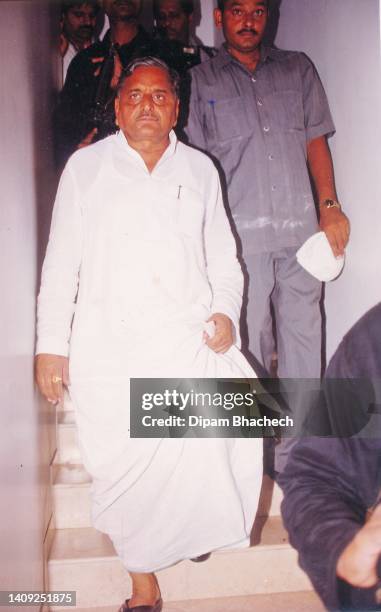 Mulayam Singh Yadav, Ex Chief Minister of UP, at Ahmedabad Gujarat India on 6th July 1999.
