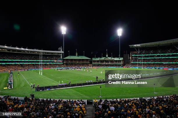 General view during game three of the International Test match series between the Australia Wallabies and England at the Sydney Cricket Ground on...