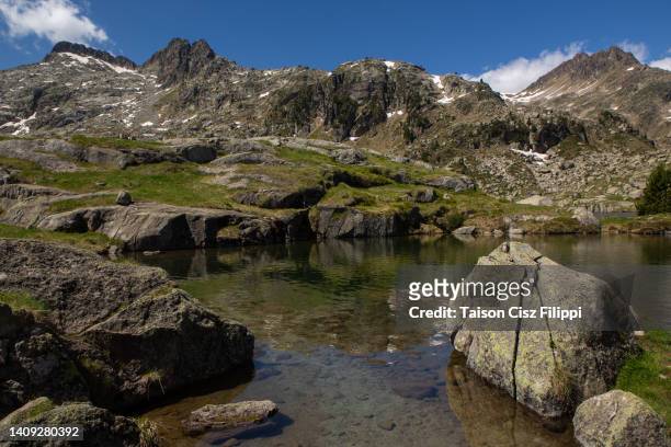 lake in the mountains - gaia filippi stock pictures, royalty-free photos & images