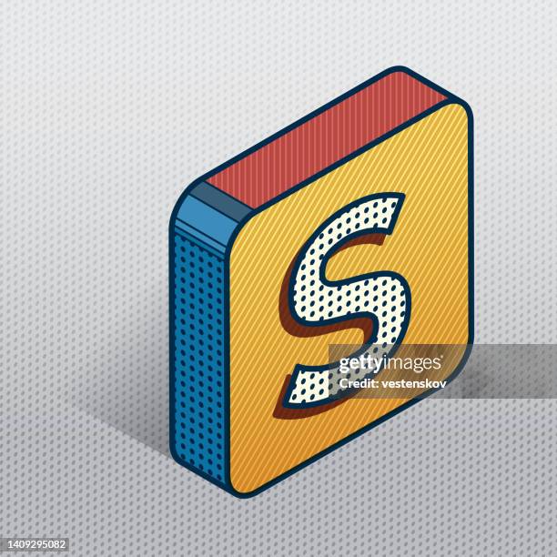 S Letter Rounded Block 26 Block Letter S High Res Illustrations - Getty Images